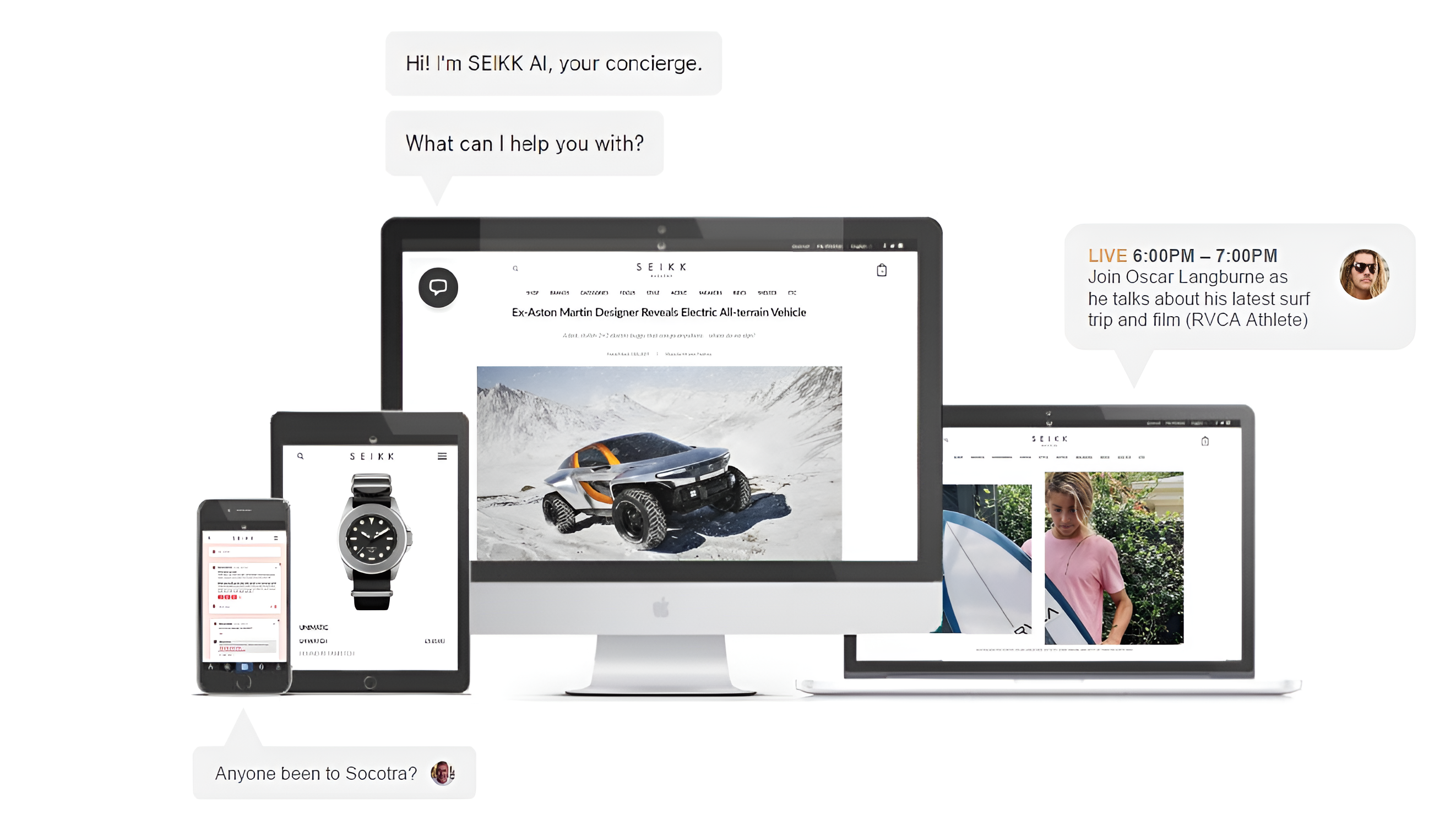 seikk magazine app lifestyle magazine online marketplace content commerce comunity conciege