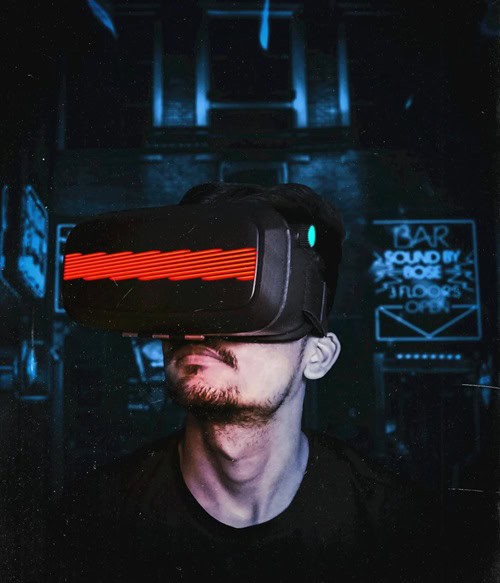vr headset man seikk magazine app lifestyle magazine photo unsplash