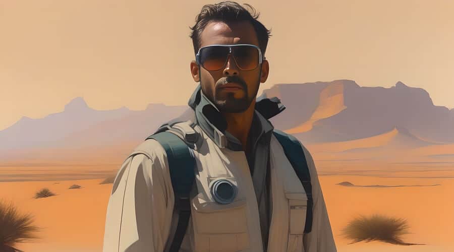 SEIKK Tribe member in desert recommending top outdoor gear