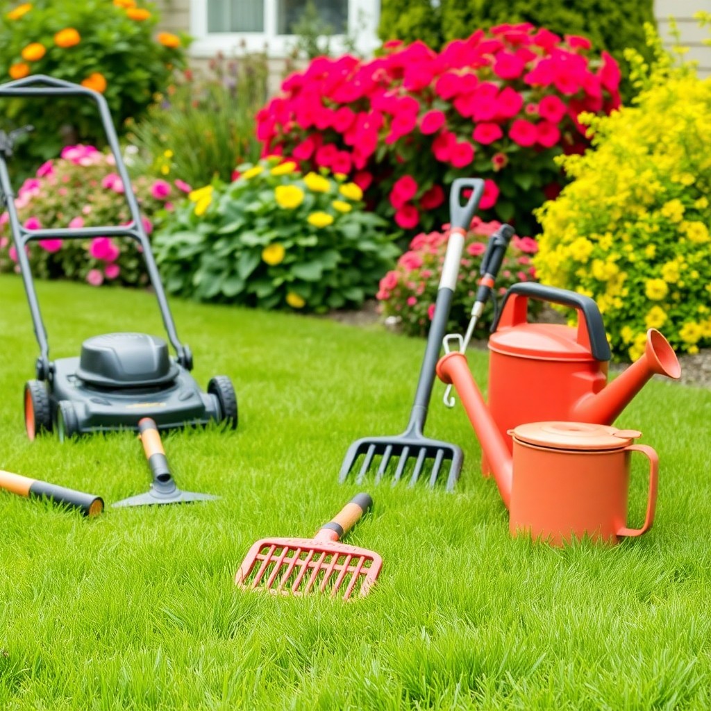 Lush green lawn in Nanaimo