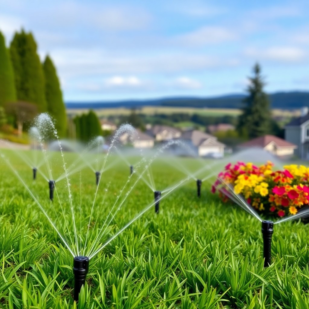 Nanaimo irrigation system and sprinklers