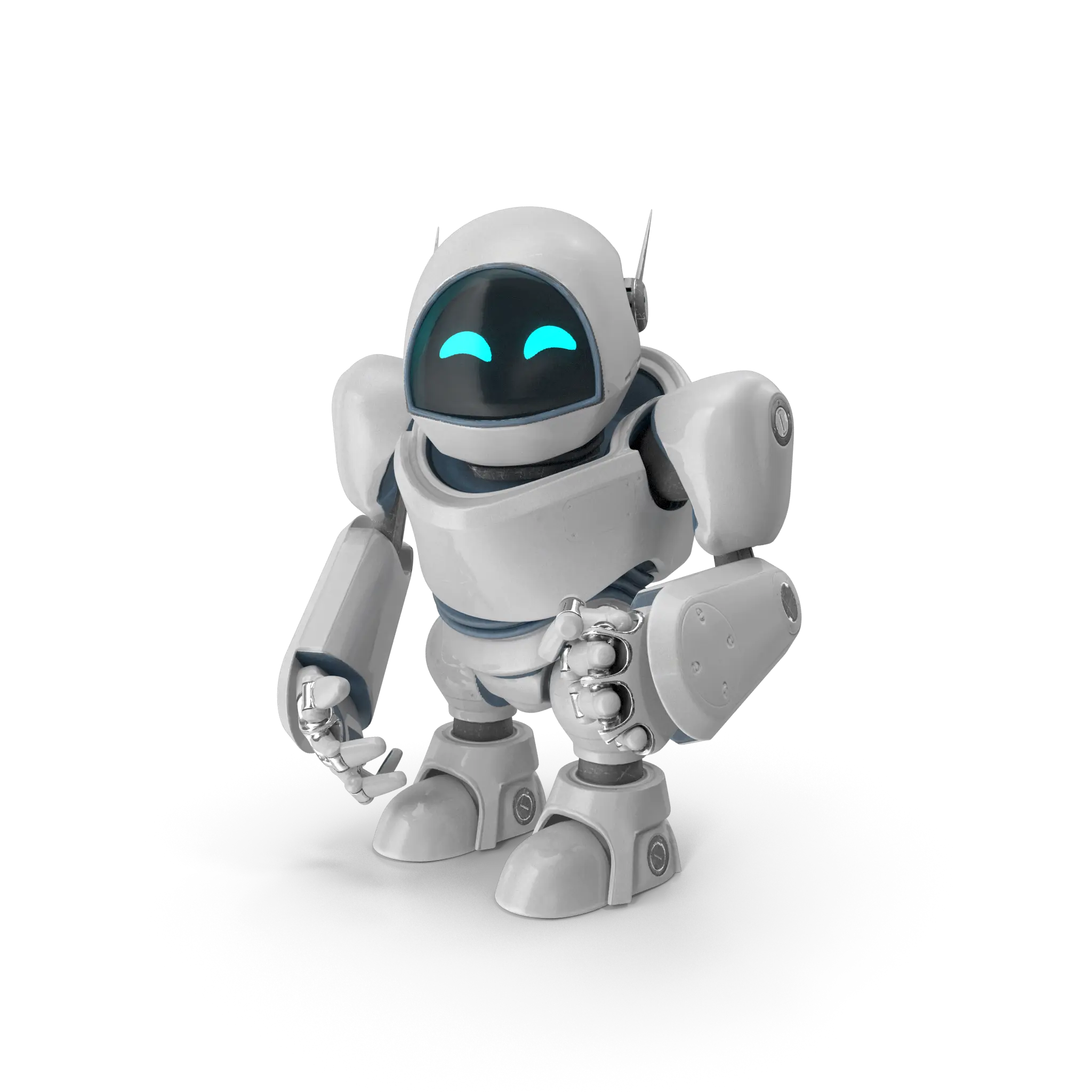 robo de corpo inteiro a olhar para o lado que representa a criação de websites com a lisabona por inteligência artificial