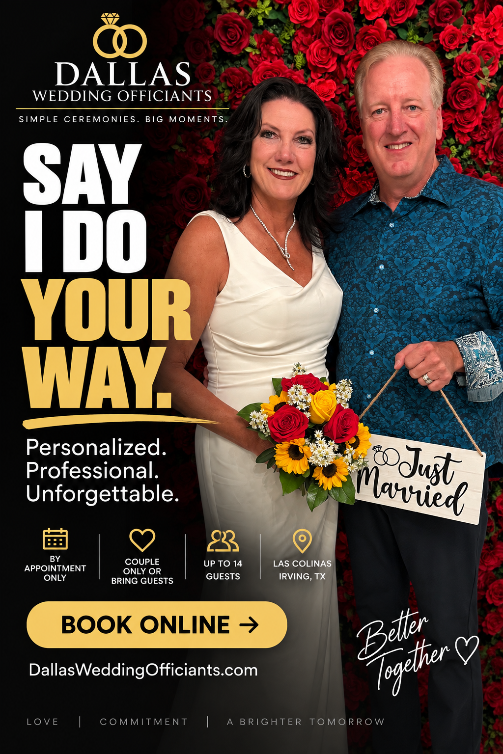 Courthouse Wedding Alternative at Dallas Wedding Officiants