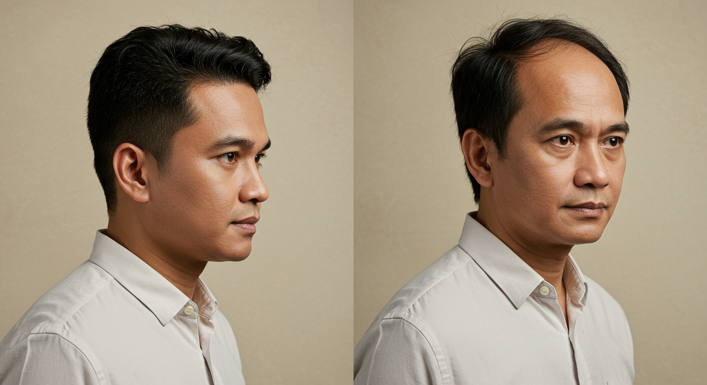 kuala lumpur man did hair treatment and see result