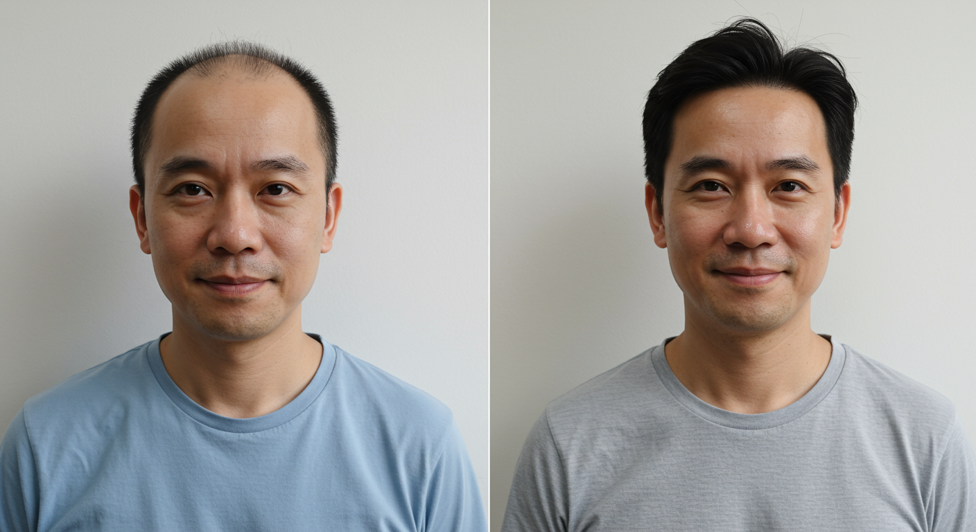 recommend effective hair solution and hair treatment from bald become fuller hair