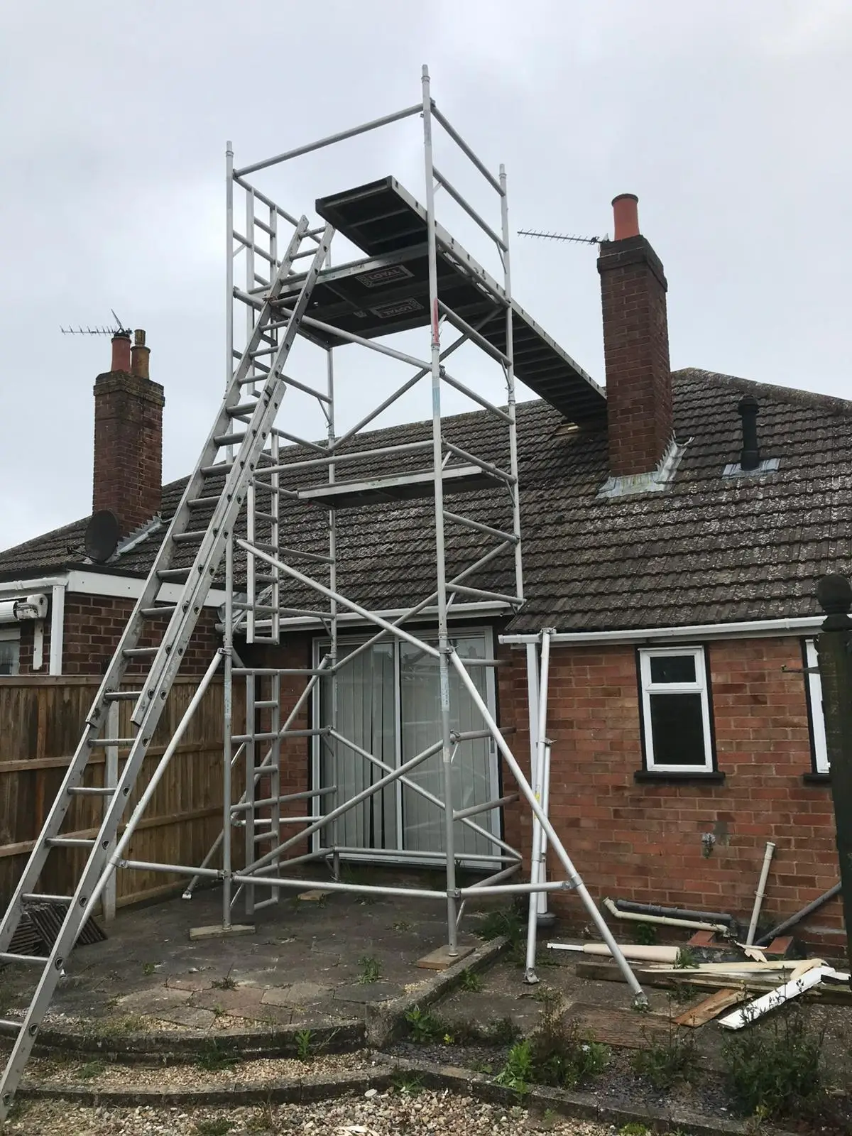 Chimney Rebuilds / Repairs Work Example Photo from established and trusted Norwich Roofer - Cornfield Roofing