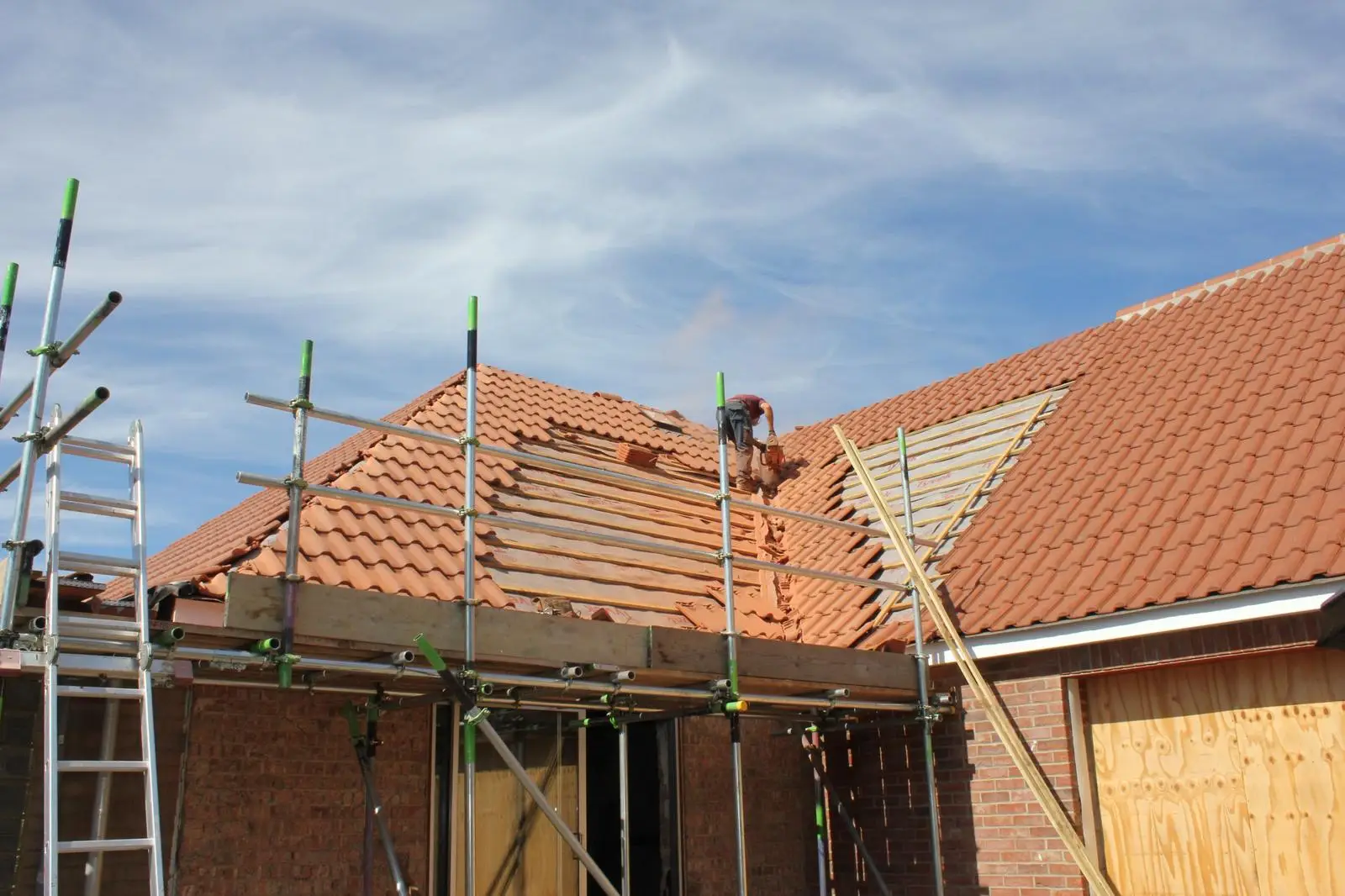 Re-Roofing (Tiles) Work Example Photo from established and trusted Norwich Roofer - Cornfield Roofing