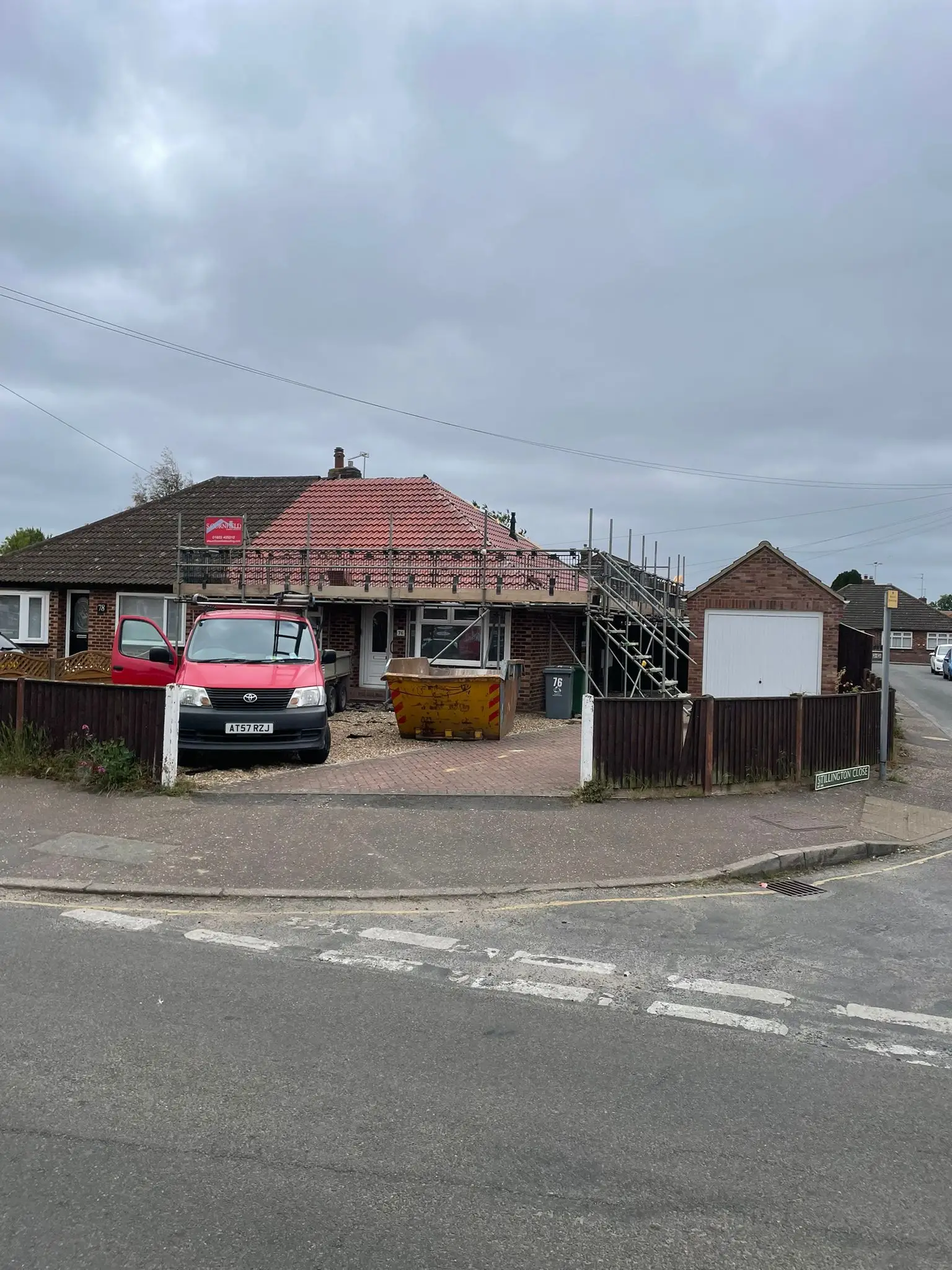 Re-Roofing (Tiles) Work Example Photo from established and trusted Norwich Roofer - Cornfield Roofing