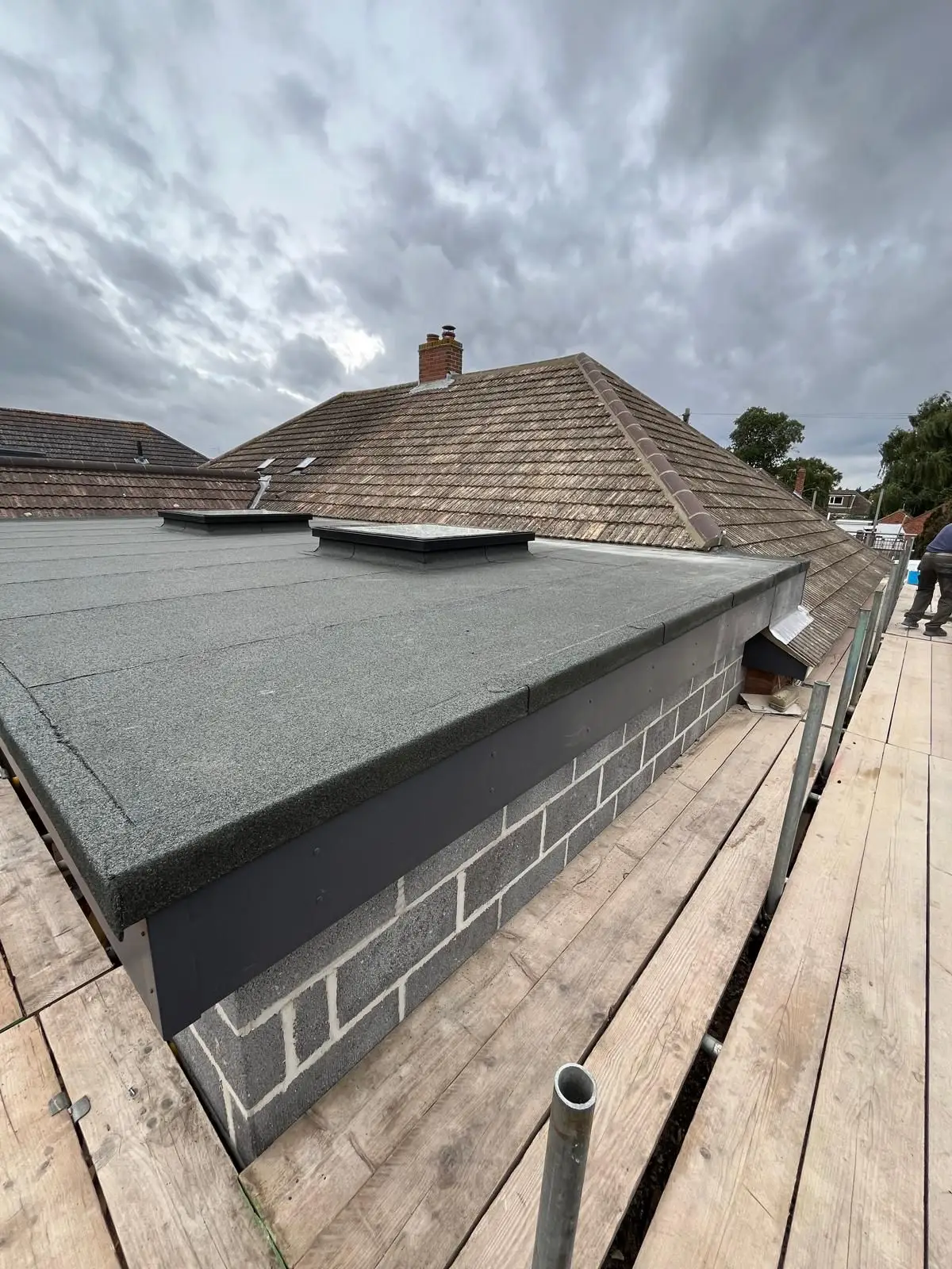 Flat Roofs Work Example Photo from established and trusted Norwich Roofer - Cornfield Roofing