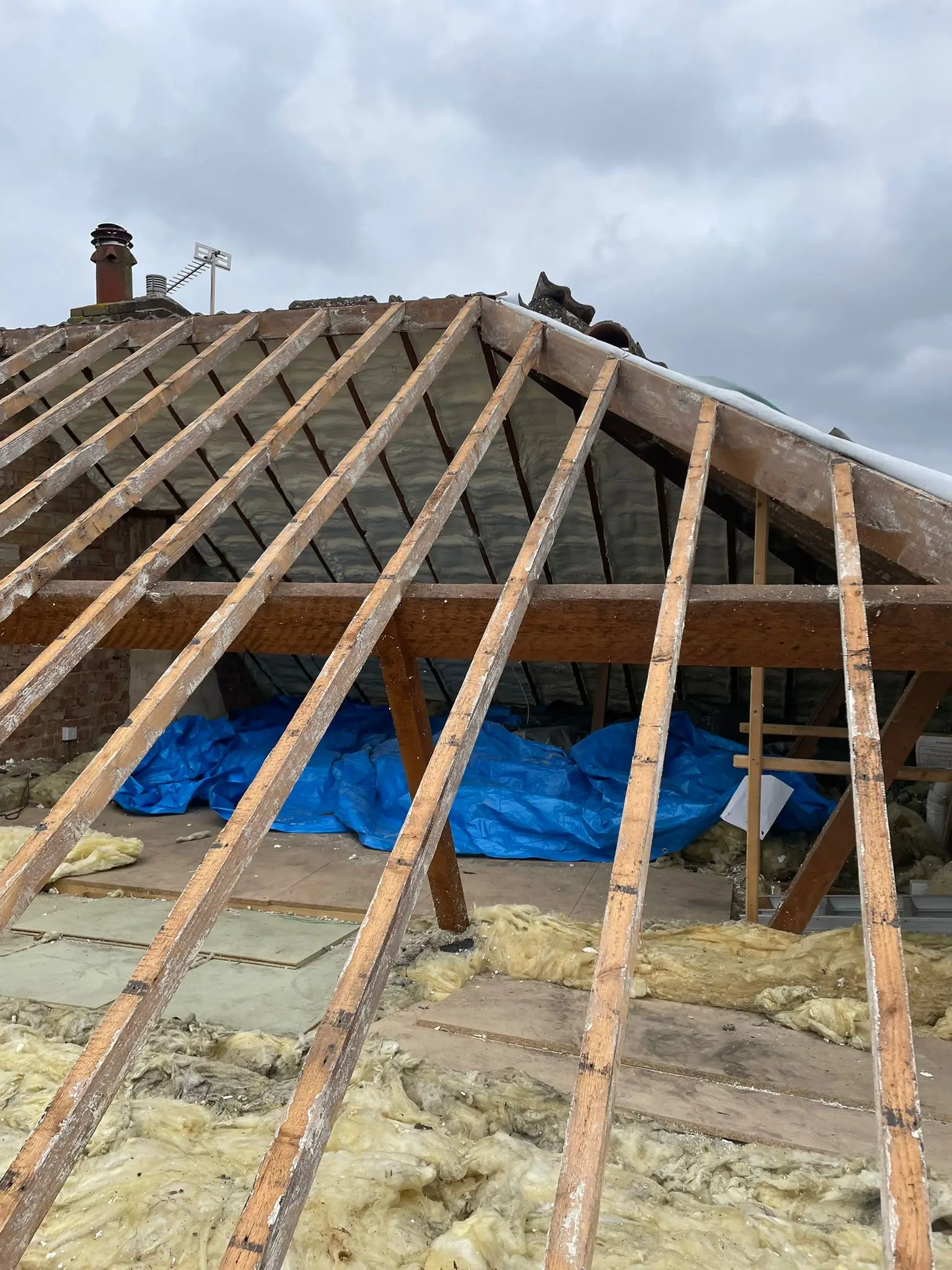 Re-Roofing (Tiles) Work Example Photo from established and trusted Norwich Roofer - Cornfield Roofing