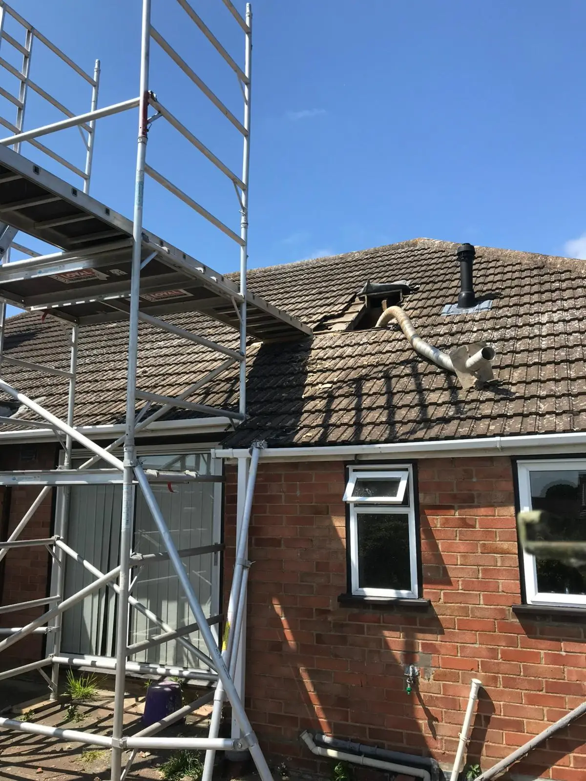 Chimney Rebuilds / Repairs Work Example Photo from established and trusted Norwich Roofer - Cornfield Roofing