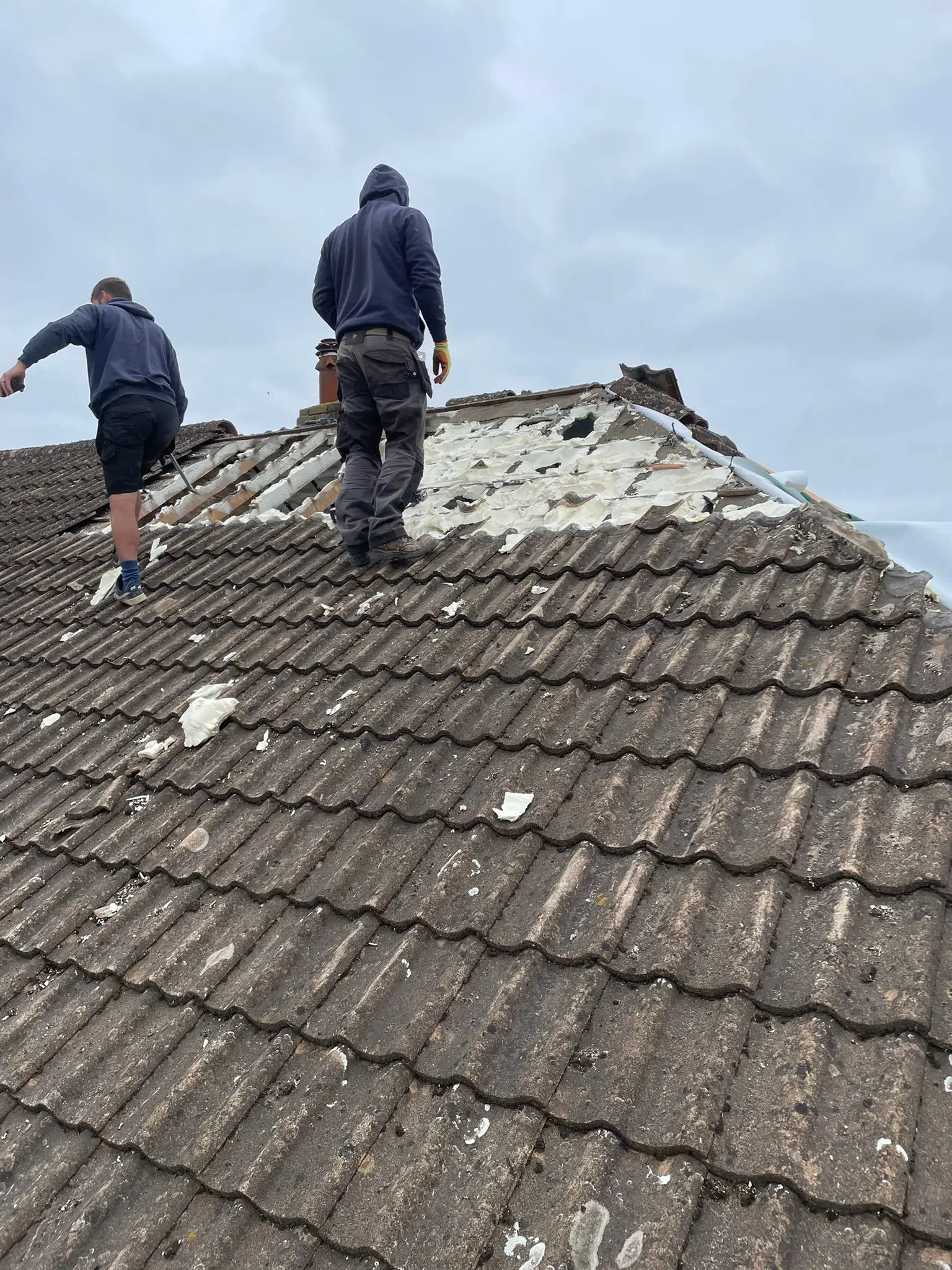 Norwich's Cornfield Roofing Team hard at work