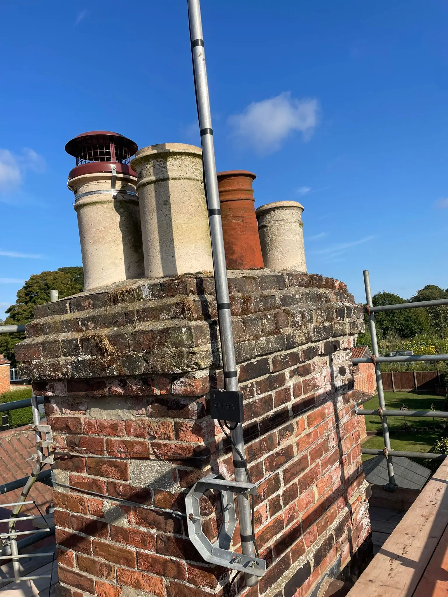 Chimney Rebuilds / Repairs Work Example Photo from established and trusted Norwich Roofer - Cornfield Roofing