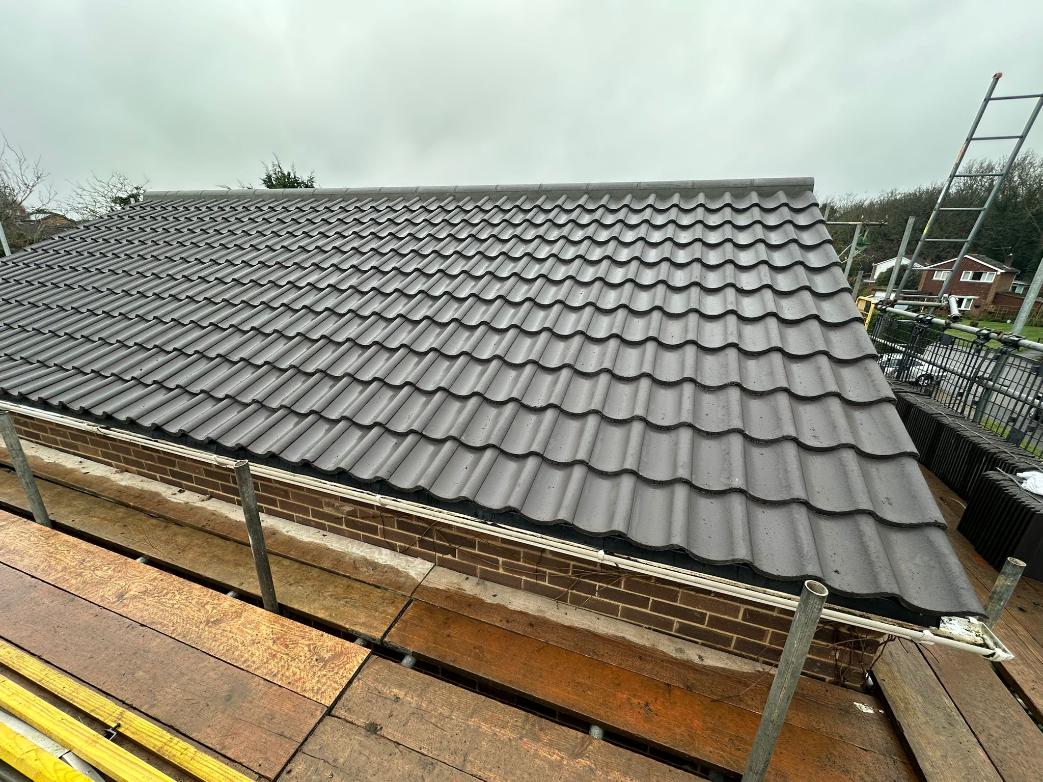 Re-Roofing (Tiles) Work Example Photo from established and trusted Norwich Roofer - Cornfield Roofing