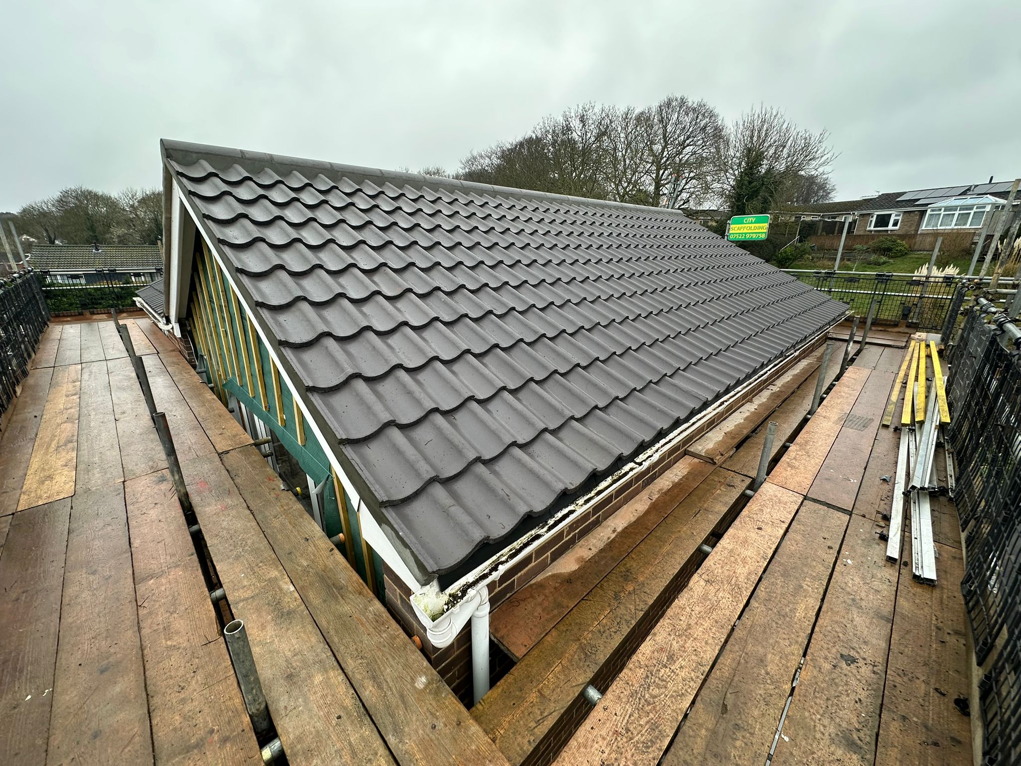 Re-Roofing (Tiles) Work Example Photo from established and trusted Norwich Roofer - Cornfield Roofing