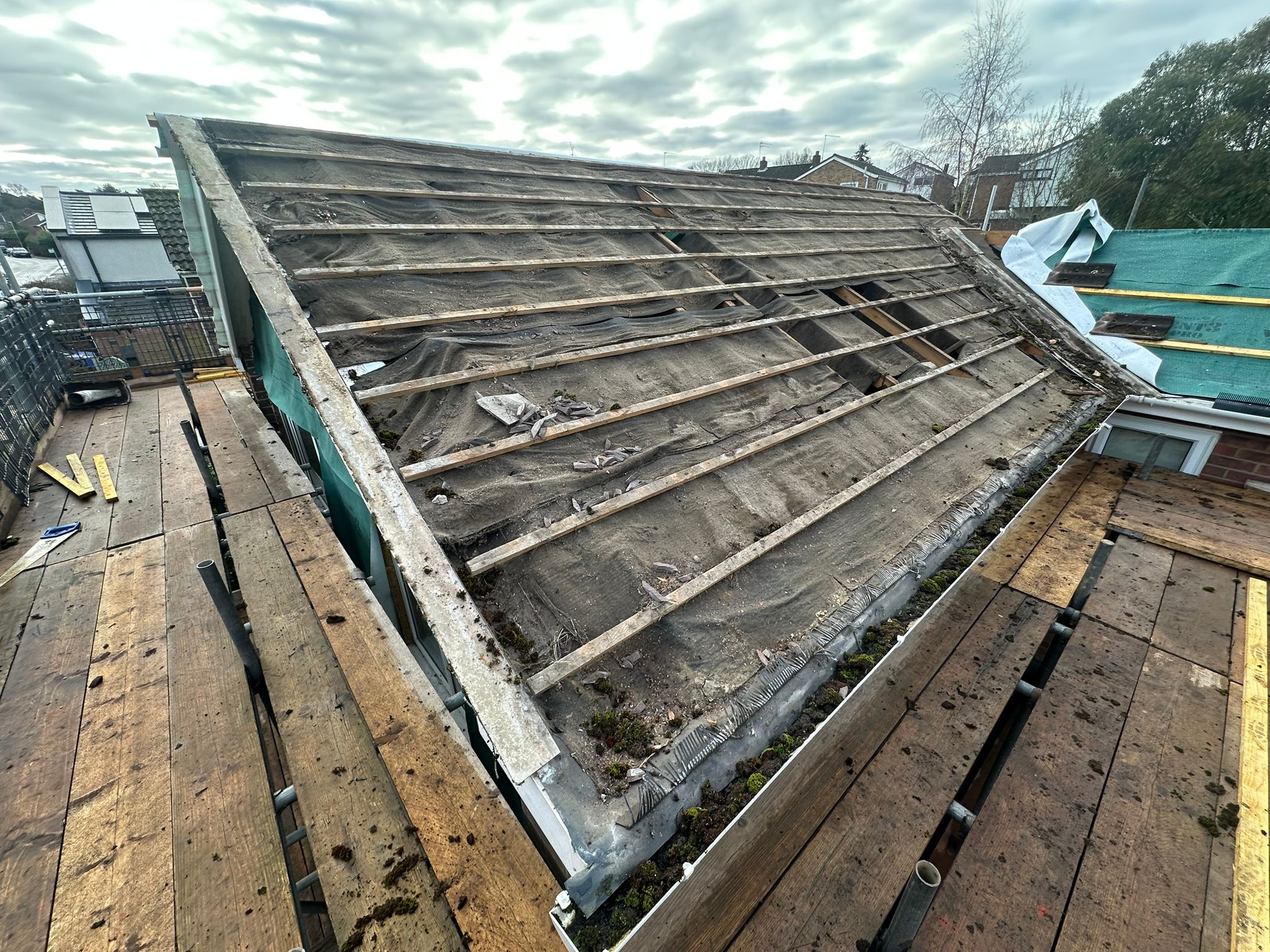 Re-Roofing (Tiles) Work Example Photo from established and trusted Norwich Roofer - Cornfield Roofing