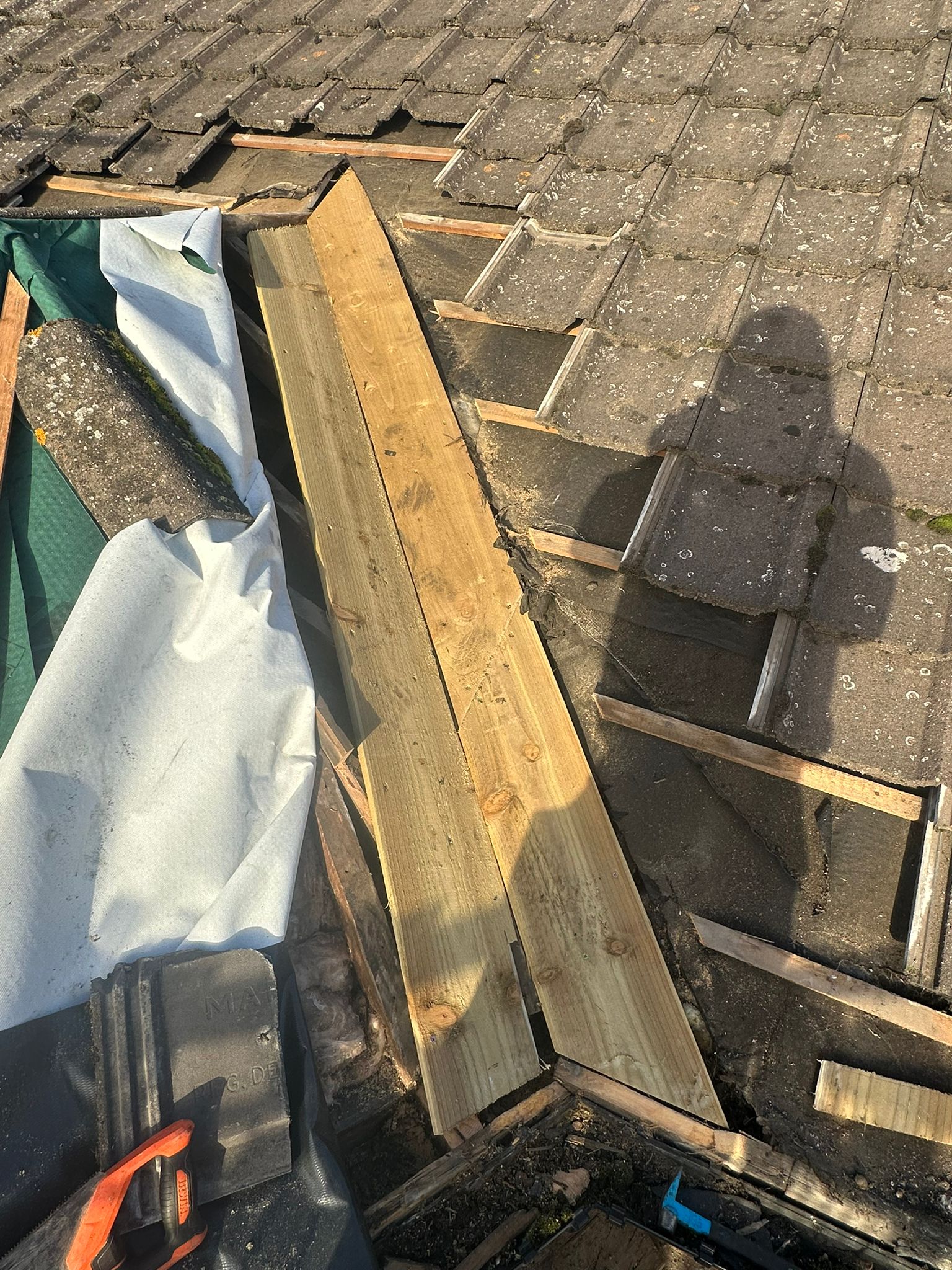 Repairs (Roof & Timber) Work Example Photo from established and trusted Norwich Roofer - Cornfield Roofing