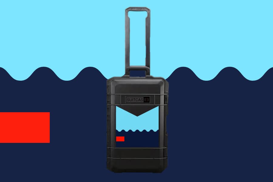 SUITCASEƎ eco-friendly luxury luggage showcasing elegant design and sustainable materials website and branding development by Bath Digital Marketing Agency