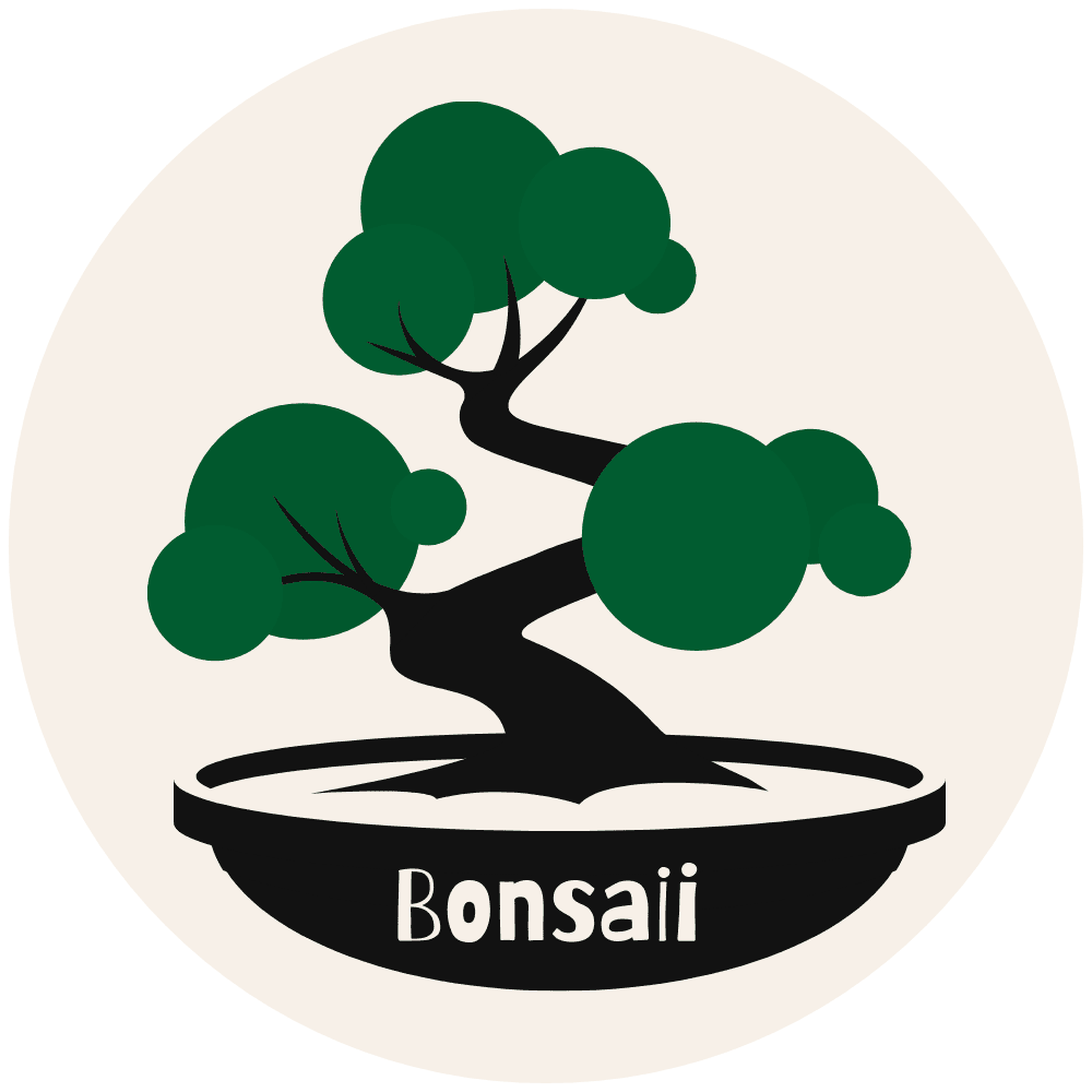 Logo for Bonsaii featuring a stylized illustration of a bonsai tree in a pot. Website and branding development by Bath Digital Marketing Agency