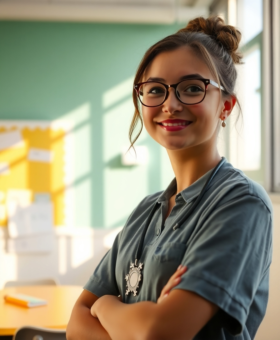 Elementary woman school teacher 
