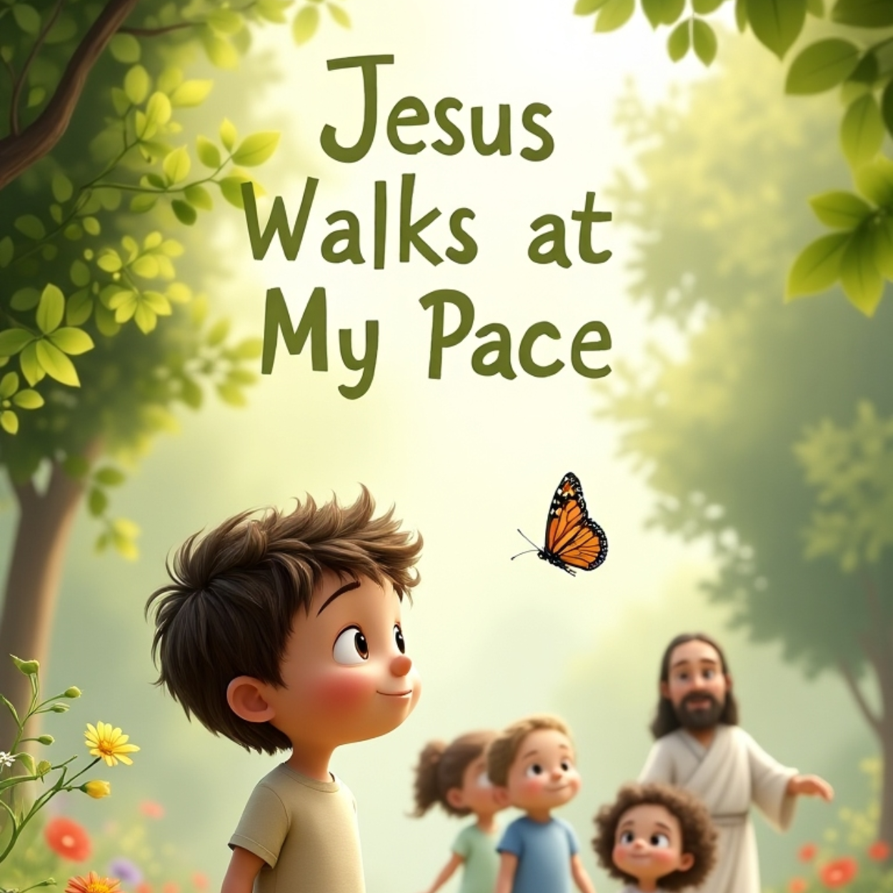 Jesus Walks At My Pace, illustration book cover image