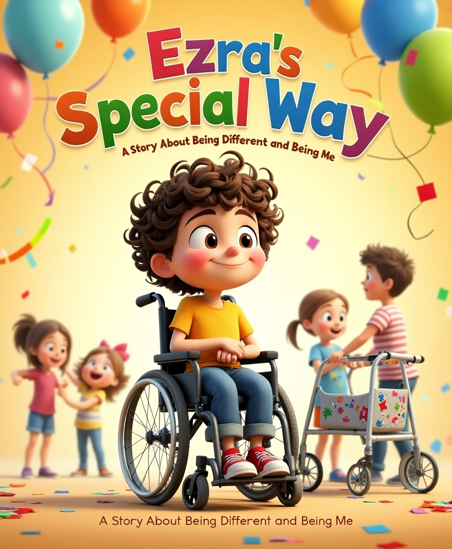 Ezra's Special Way, illustration book cover image