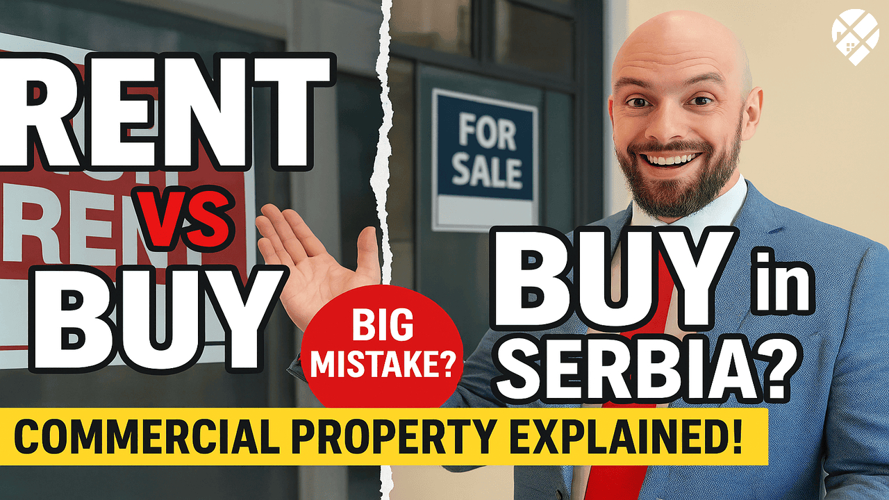 Man questioning Canada's future next to Prime Minister Mark Carney with text overlay "Is Canada Cooked?" – political dissatisfaction among Canadians considering moving to Serbia