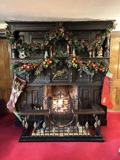 Fire Place at Christmas Ty'n Rhyl