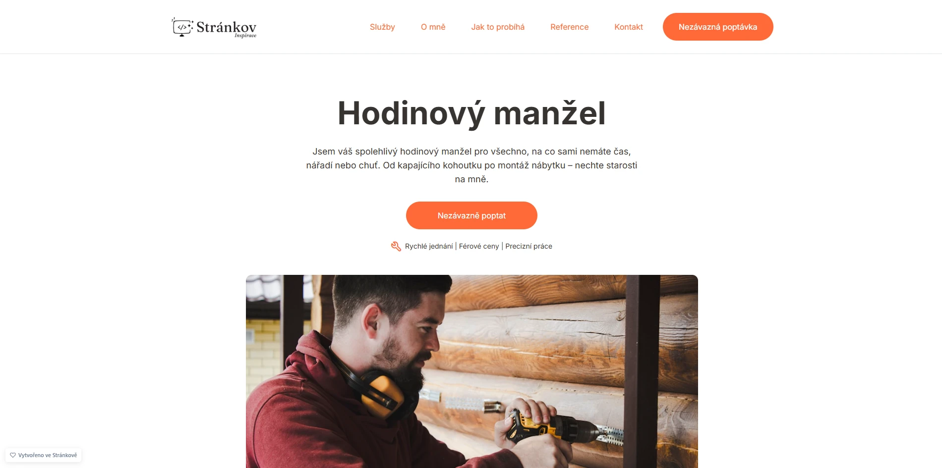 Náhled šablony pro Hodinového manžela