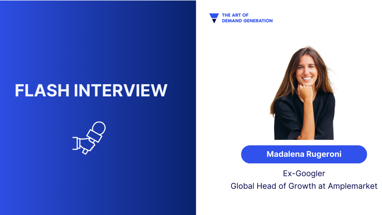 Flash interview 3 Questions for Madalena Rugeroni