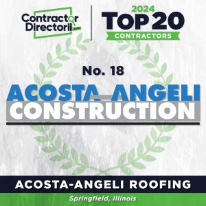 A gallery of awards and certifications awarded to Acosta-Angeli Roofing.