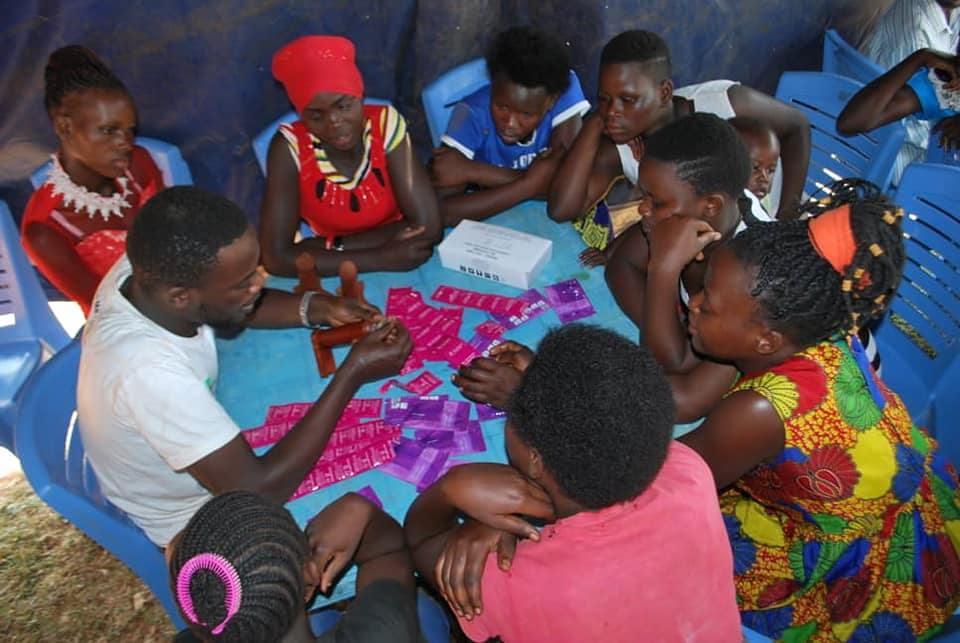 Olive drab green insulated bottle with flared screw lid and flat top.