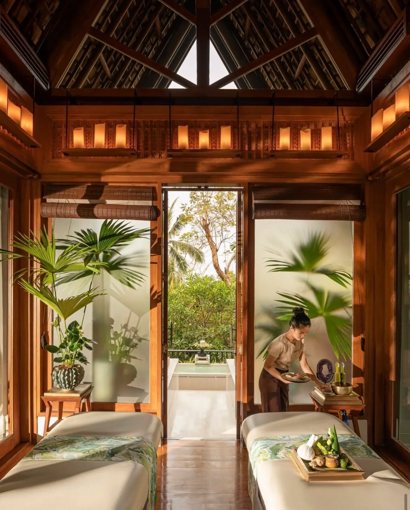 Four Seasons Kyoto spa massage room with serene Japanese-inspired interiors