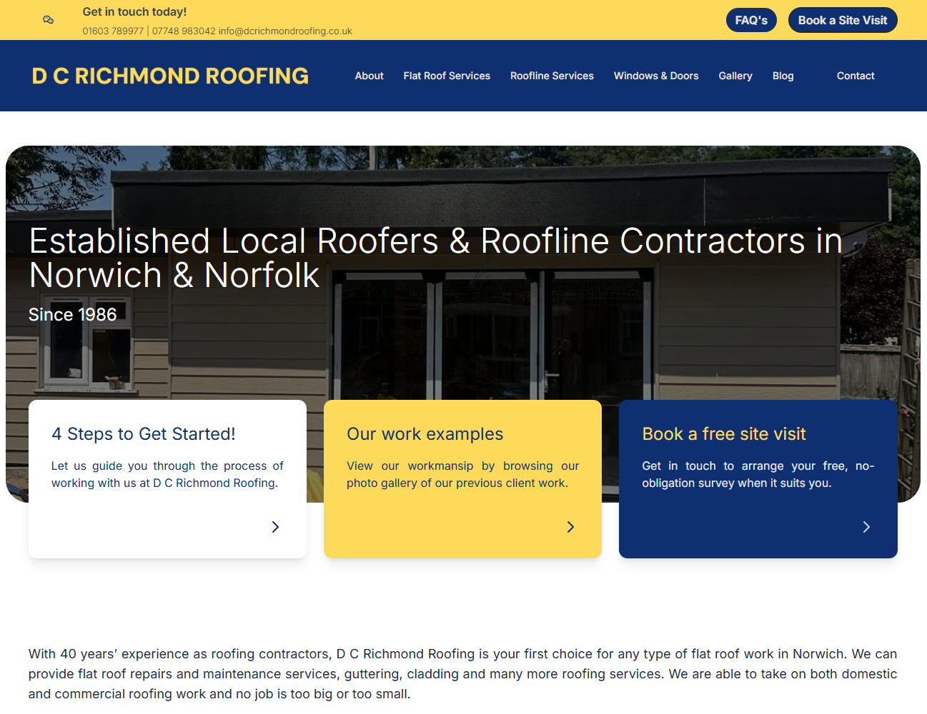 D C Richmond Roofing | Blog Article - A New Look for a Trusted Name: D C Richmond Roofing Relaunches Website!
