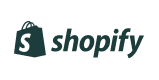 Logo Shopify, piattaforma e-commerce per brand e vendite online.