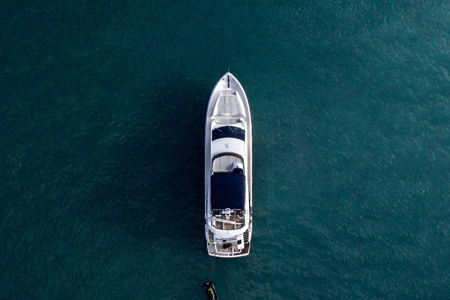 Boat Birdseye View Boutique African resort with sea views in Santiago, Cape Verde Photo Unsplash Cape Verdium