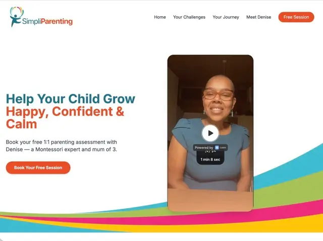 SimpliParenting website preview