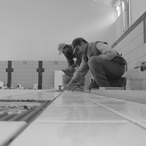 plumbers working