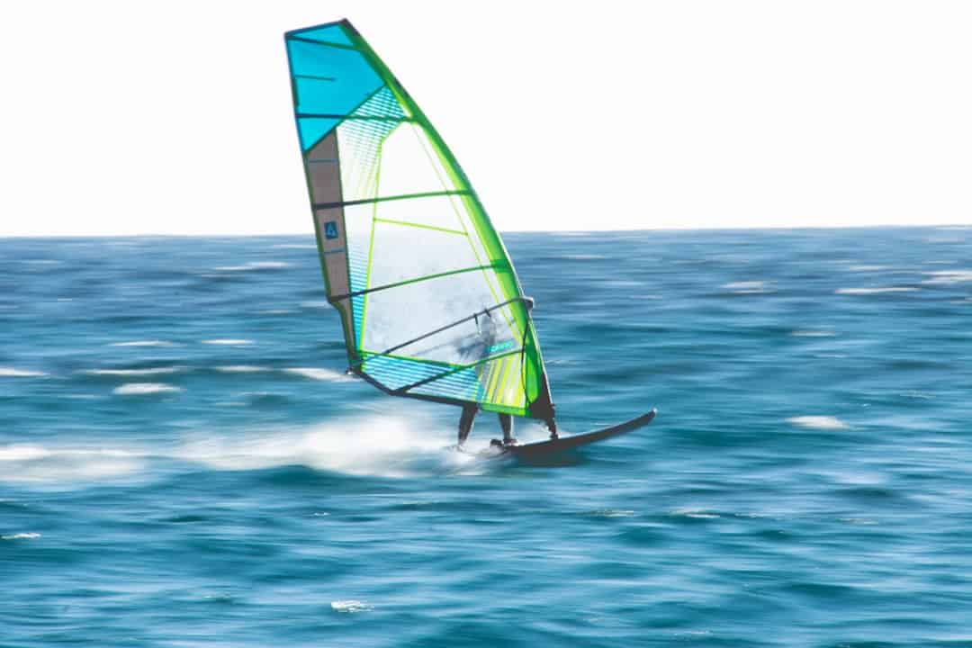 Speed windsurfing on Sal Cabo Verde islands – best surf spots to surf in Cape Verde on Holiday - Photo by Thomas Couillard | Cape Verde African Caribbean