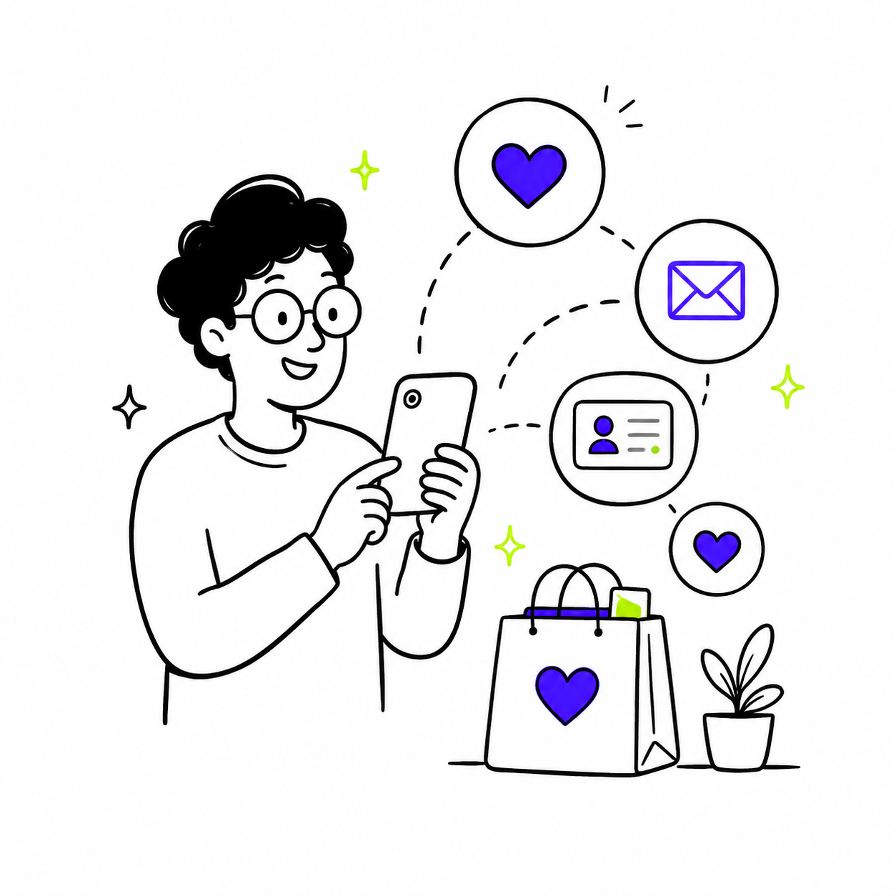 Store owner building direct customer relationships