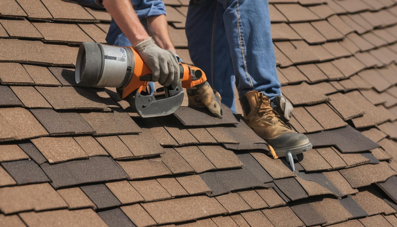 roof being repaired