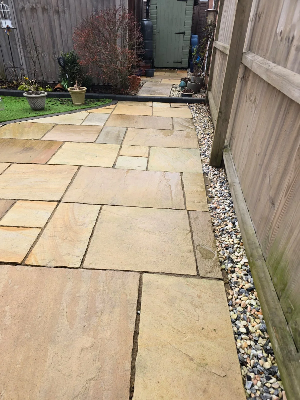 Patio Cleaning Example from Eastern Renovations LTD