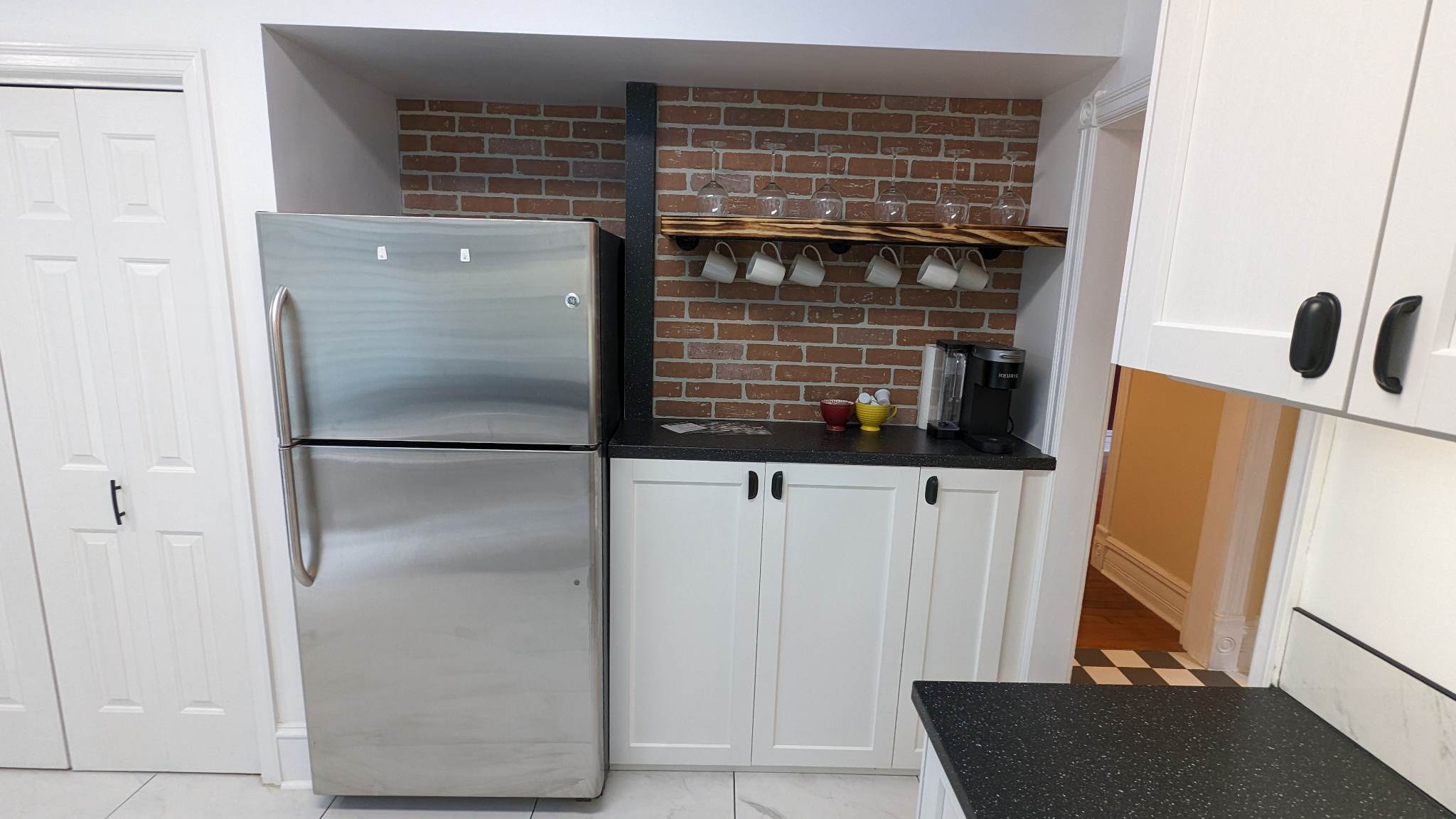a beautifully renovated kitchen space
