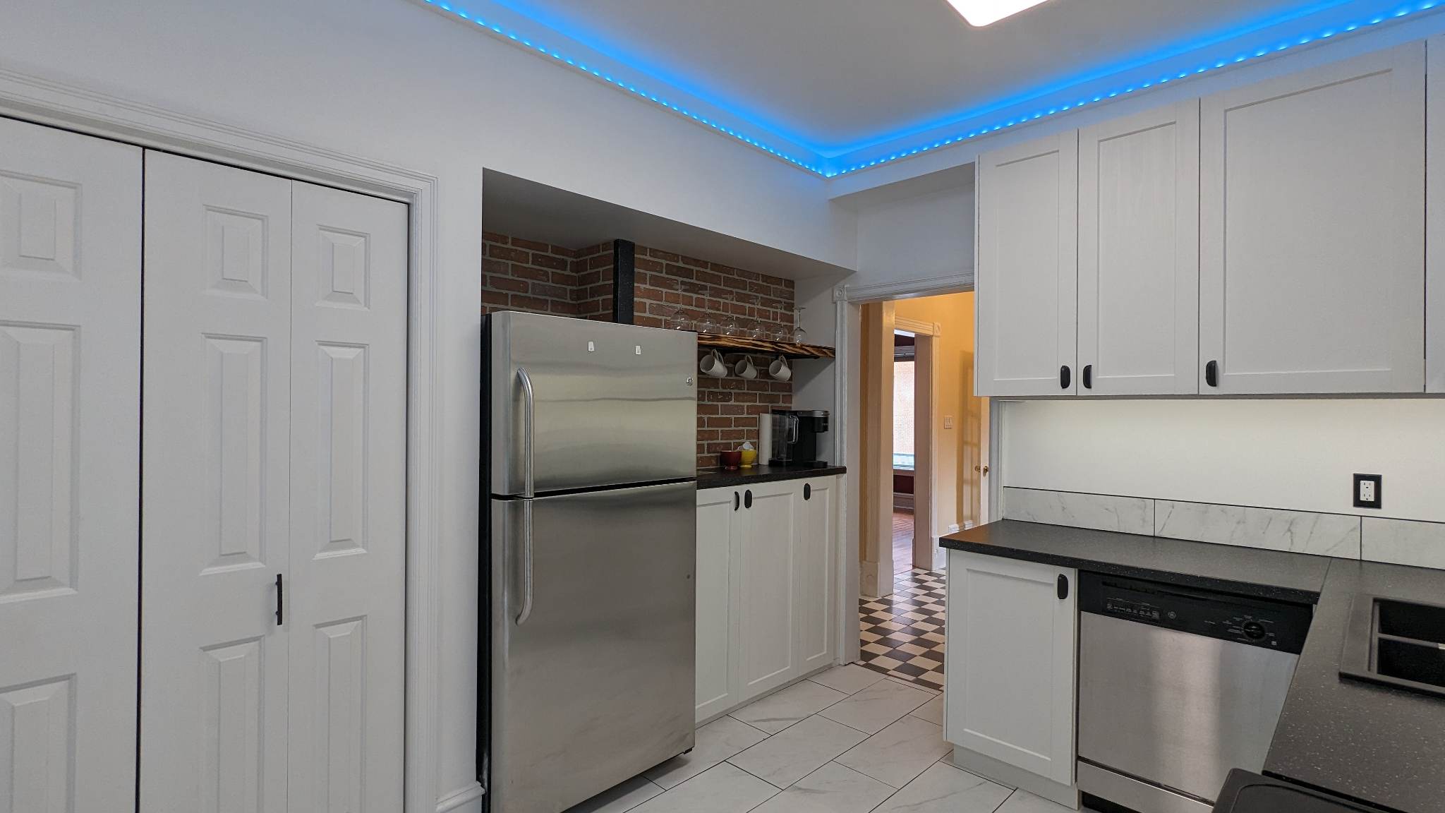 a beautifully renovated kitchen space
