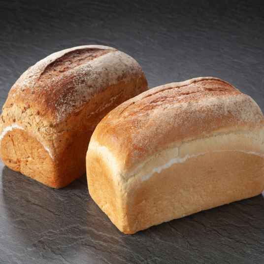 Farmhouse Loaves (Single top cut, floured) by the Sourdough Company