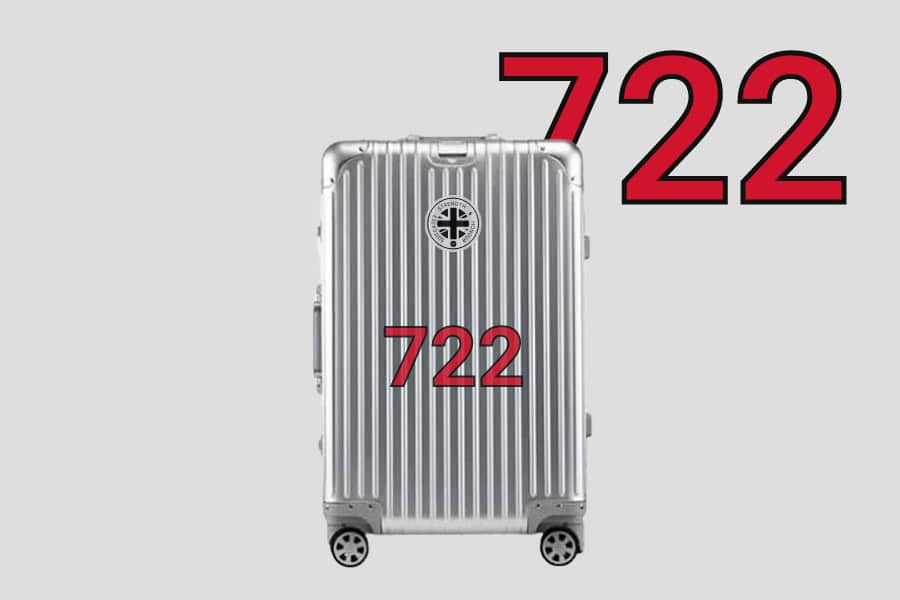 SUITCASEƎ Driver Moss Driver 722 Aluminium Carry-On Suitcase - Durable, stylish carry-on suitcase design for motor racing fans and travellers.