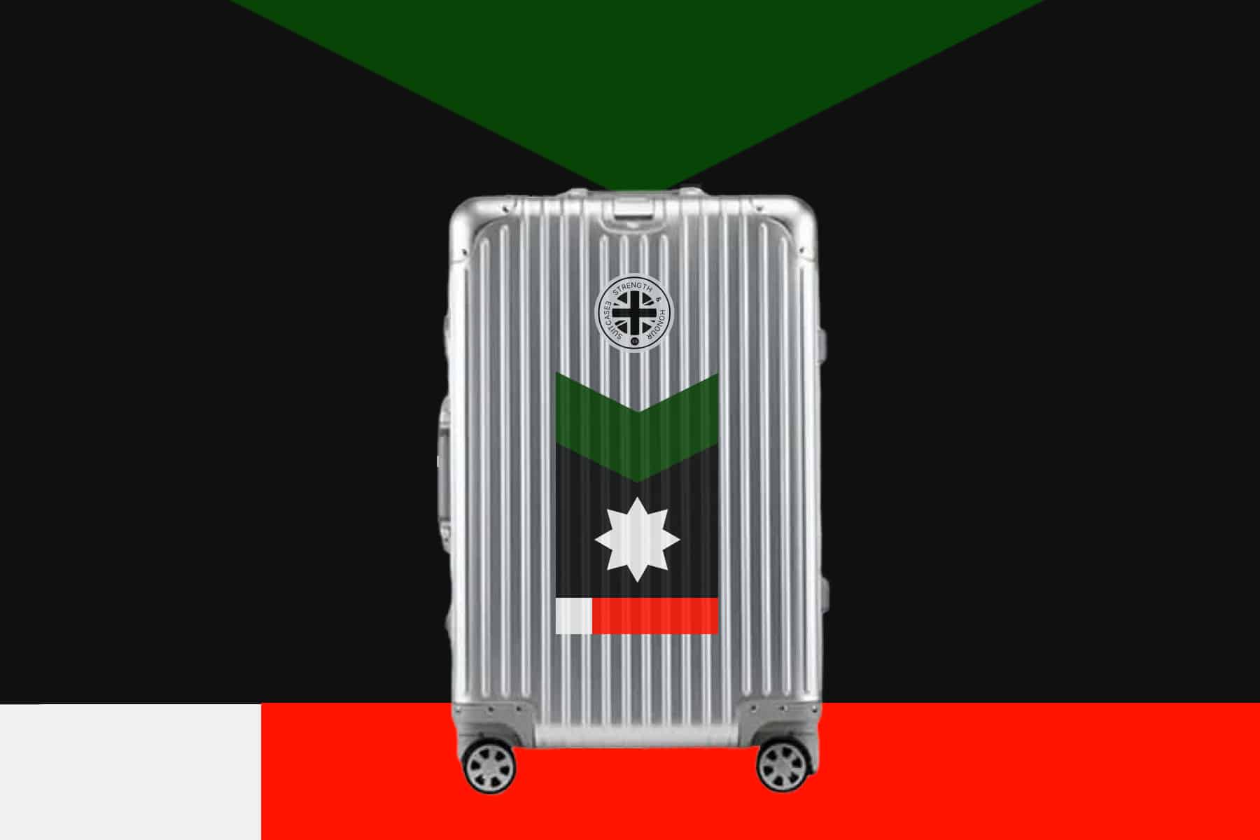 Introducing the SUITCASEƎ Trip Series Minnesota Black Aluminium Carry-On Suitcase in silver, a designer luggage collection that highlights premium aluminium suitcases and indigenous-inspired artwork.