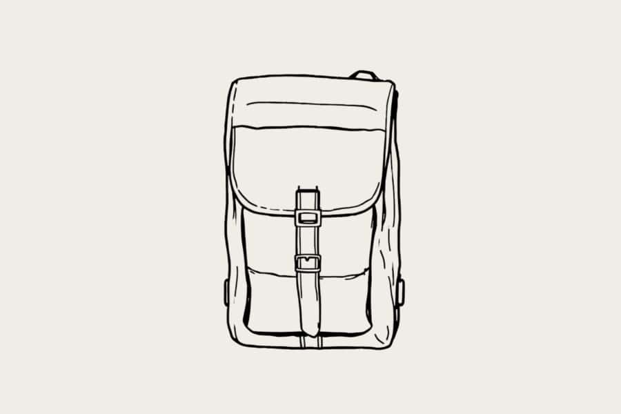 SUITCASEƎ Hand-Drawn Sling Pack, Stylish shoulder bag design combining functionality and fashion for everyday use