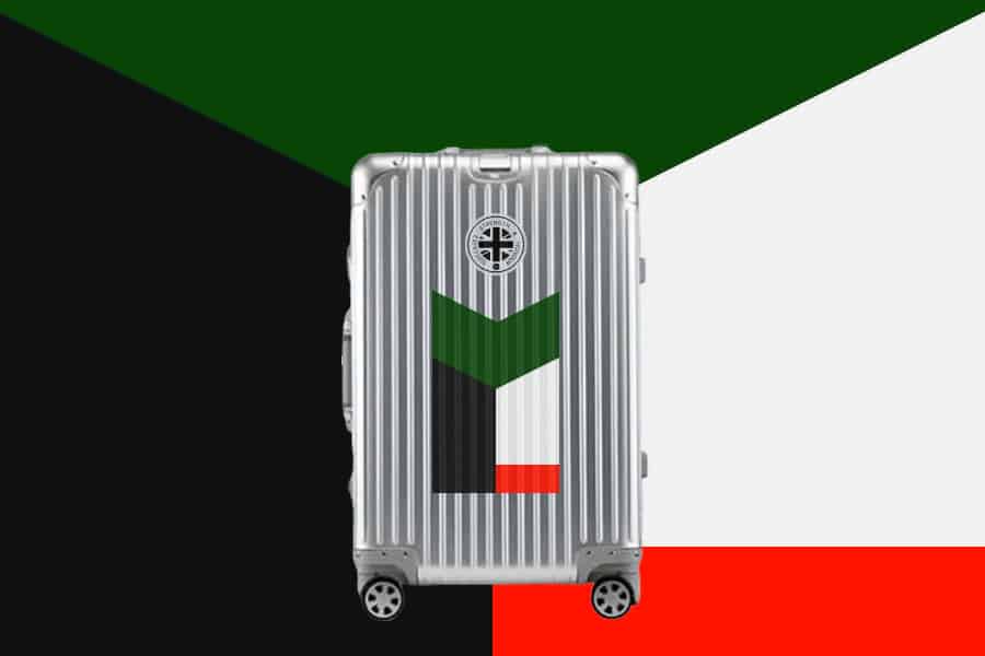 SUITCASEƎ Trip Series Socotra Aluminium Carry-On Suitcase in silver, a designer cabin bag blending durability with stunning design inspired by Socotra Island.