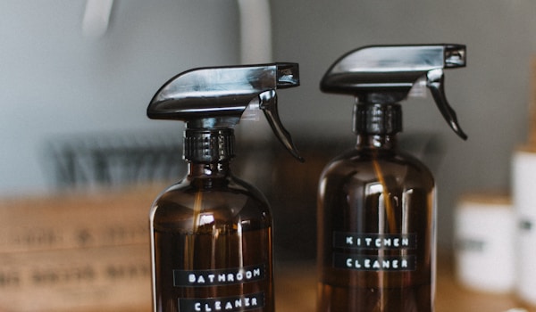 two spray bottles